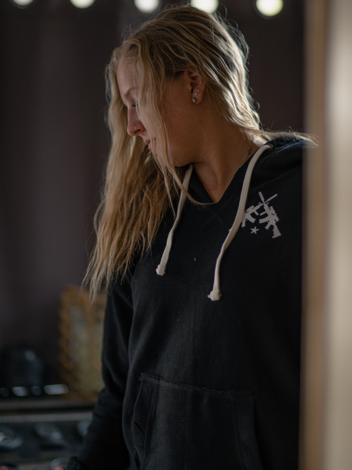 Black Rifle Gear Women's V-Neck Hoodie