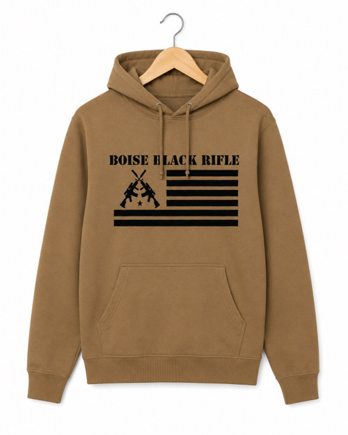 Black Rifle Gear Cross Rifle Hoodie Tan