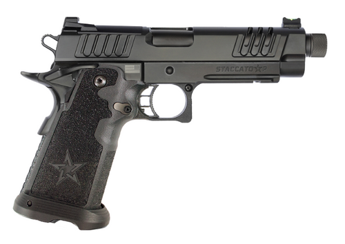 STACCATO P Optic Ready Steel Frame DLC Threaded Barrel Tac Grip with X-Series Serrations