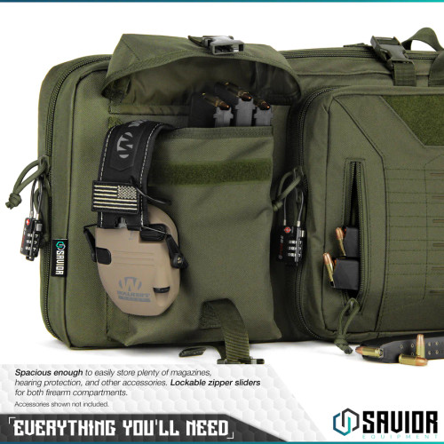 Savior Equipment Urban Warfare Double Rifle Bag OD Green 46" Savior Equipment Urban Warfare Double Rifle Bag OD Green 46"
