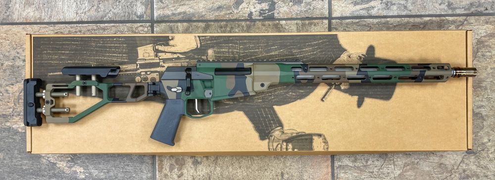 Woodland M81 Camo Stencil -- Rifle