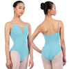 Nikolay Grishko DA1930MPN Charlotte Camisole Leotard with Tan Straps - Ice Blue