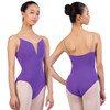 Nikolay Grishko DA1930MPN Charlotte Camisole Leotard with Tan Straps - Lavender