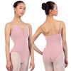 Nikolay Grishko DA1930MPN Charlotte Camisole Leotard with Tan Straps - Tea Rose