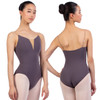 Nikolay Grishko DA1930MPN Charlotte Camisole Leotard with Tan Straps - Medium Taupe