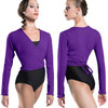 Wear Moi Carmen Menuet Knitted Wrap Sweater - Amethyst Purple