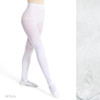 Capezio 1916X (4-6) Children's Self Knit Waist Transition Tights - White