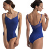 Nikolay DA2001/2MPN Ella Camisole Leotard with Mesh Back Detail - Light Navy