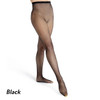 Capezio 3000 Adult Professional Fishnet Seamless Tights - Black