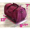 NGil GLE1004 13" Mini Glitter Dance Duffel Bag