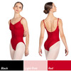 Bloch L4267 Gathered Detail Camisole Leotard with Princess Seams