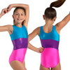 Child Medium (8-10) Capezio 12027C Level Up Three Panel Tank Gymnastics Leotard