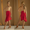 Ruviso Dancewear 1147 Red Latin and Rhythm Ballroom Practice Skirt
