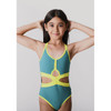 Child X-Large (12) Daroch Fantasy Double Strap Camisole Leotard with Cutouts - Emerald Green