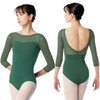 Adult Medium Lulli Dancewear LUB859 Iris 3/4 Mesh Sleeve Leotard