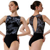 Adult X-Small Nikolay DA2087MPN Oda Tank Leotard with Paisley Floral Accent