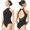 Adult X-Small DA2095MPN Orna Halter Neck Leotard with Lace Detail