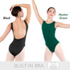 Eurotard 44492 Open Back Tank Leotard with Built-in Bra