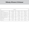 Nikolay DA5032N Theodora Hooded Wrap Warm-Up Sweater - Size Chart