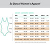 So Danca BY11 Be You Elenita Lace Cap Sleeve Leotard - Size Chart So Danca BY11 Be You Elenita Lace Cap Sleeve Leotard - Size Chart