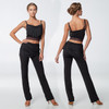 Dance Me BRL399 Ballroom Dance Practice Pants with Adjustable Skirt Overlay