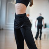 Dance Me BRL399 Ballroom Dance Practice Pants with Adjustable Skirt Overlay