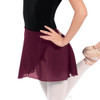 Eurotard 10362 14" Chiffon Wrap Ballet Skirt - Burgundy