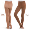 Capezio 1961 Adult Stirrup Tights - Dark Suntan, Maple Capezio 1961 Adult Stirrup Tights - Dark Suntan, Maple