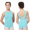 Child Large (12) Lulli Dancewear LUB274C Abel Boat Neck Tank Leotard with Crossed Back