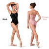 Bloch L50008 Anna Floral Print Camisole Leotard with Mesh Detail