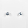 It's A Dusey! PE5087 4mm Cubic Zirconia Rhodium Stud Earrings