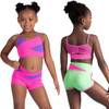 DanzNMotion 26300C Children's Marli Two Tone Camisole Bra Top