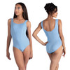 DanzNMotion 26105A Harlowe Corset Bodice Tank Leotard - Placid Light Blue