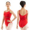 Nikolay DA5005MPN Trista Camisole Leotard with Velvet and Mesh Details