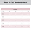 Danse De Paris L0002L Jardin Flora Bleu Camisole Leotard - Size Chart