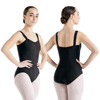 Adult X-Small Capezio SE1012W Studio Collection Wide Strap Pinch Front Tank Leotard