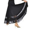 Dance Me US100# Smooth and Standard Ballroom Practice Skirt with Mesh Details