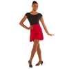 Eurotard 13668 Flounce Hem Latin and Rhythm Ballroom Practice Skirt - Red