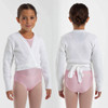 Intermezzo 6000 Children's Elisa Ballet Warm-Up Wrap Sweater - Sky Blue & White