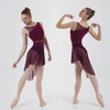 Intermezzo 7856 Carmen High-Low Pull-On Ballet Skirt - Garnet