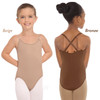 95707C Children's Skin Tone Seamless Camisole Liner Leotard