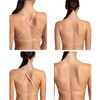 Capezio 3683 Seamless Bra with Clear Back Strap and Adjustable Shoulder Straps