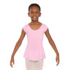 Eurotard 44285 Children's Bow Back Leotard with Attached Skirt - Light Pink
