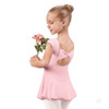 Eurotard 44285 Children's Bow Back Leotard with Attached Skirt - Light Pink