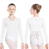 Wear Moi Children's Carmen Knitted Wrap Sweater - White