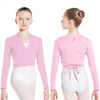 Wear Moi Children's Carmen Knitted Wrap Sweater - Pink