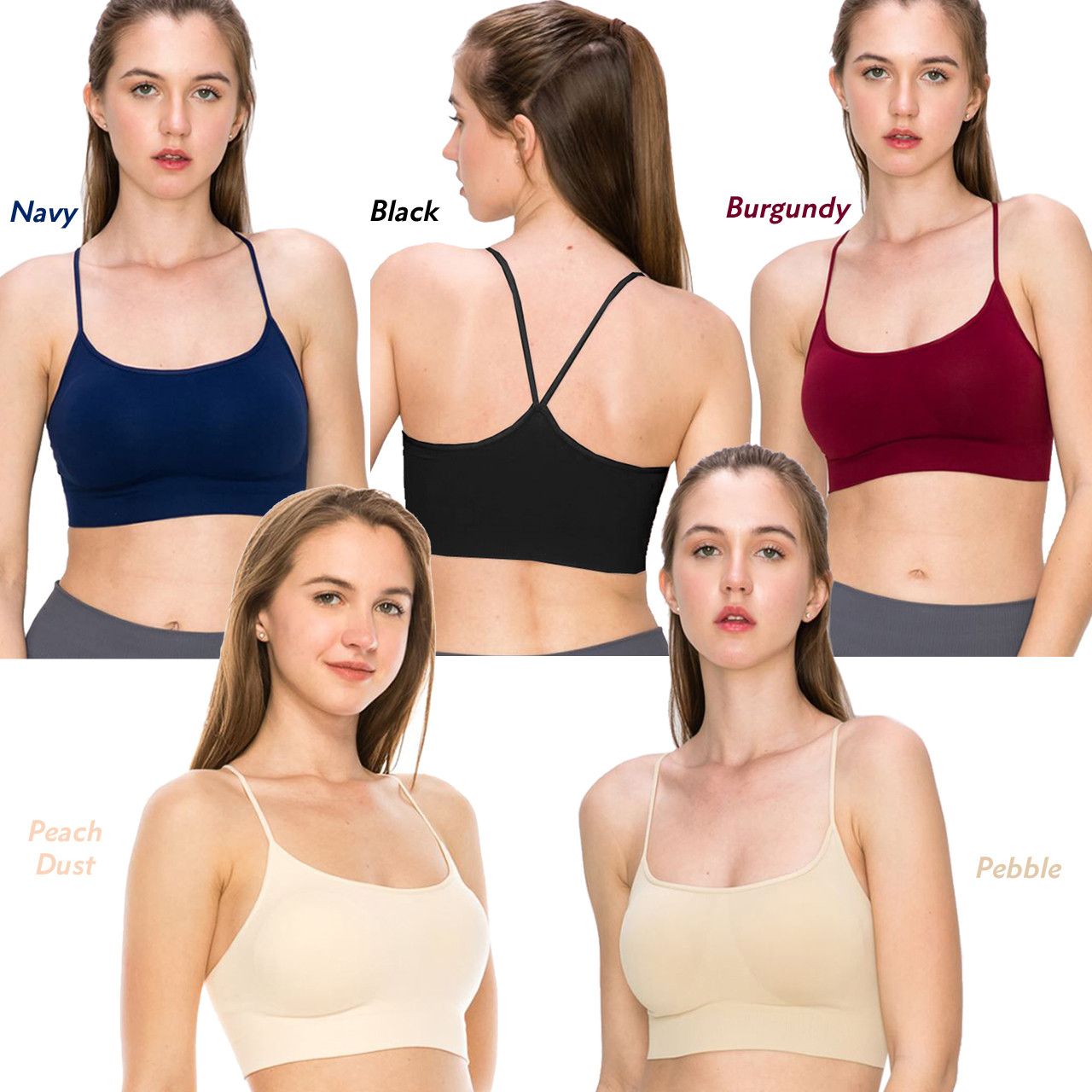 BC024 Kurve Padded Double Layer Cami Bra Top