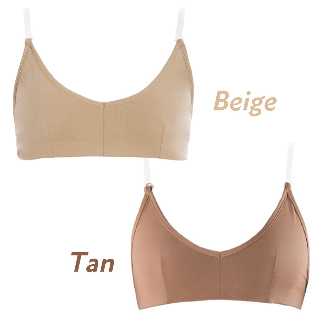 AB29 Clear Back Bra with Removable Cups - Lindens Dancewear