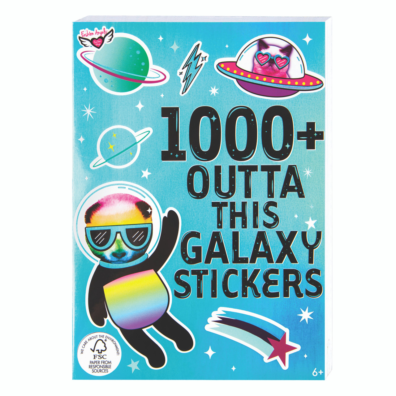  Fashion Angels 1000+ Spacey Far Out Galaxy Stickers for Kids -  Fun Space Themed Stickers for Scrapbooking, Planner Design, Gifts and  Rewards, 40-Page Sticker Book for Kids Ages 6 and Up 