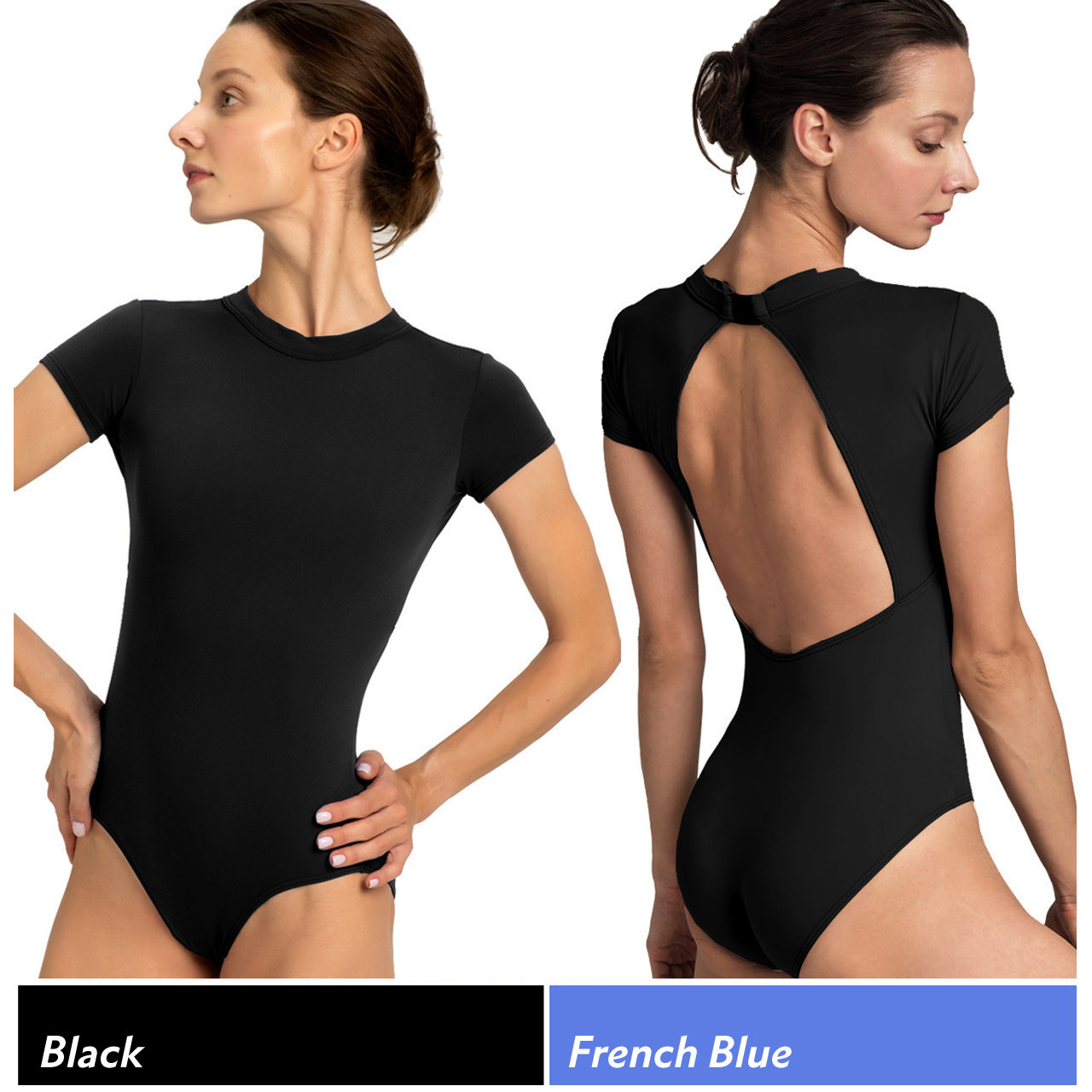 DA2004MPN Earie High Neck Cap Sleeve Leotard - Lindens Dancewear